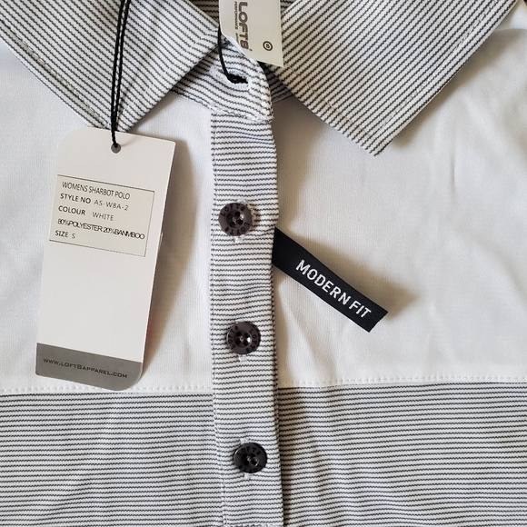 Sporty shirt, Loft8 brand, modern fit, size small, light gray color - Picture 4 of 4